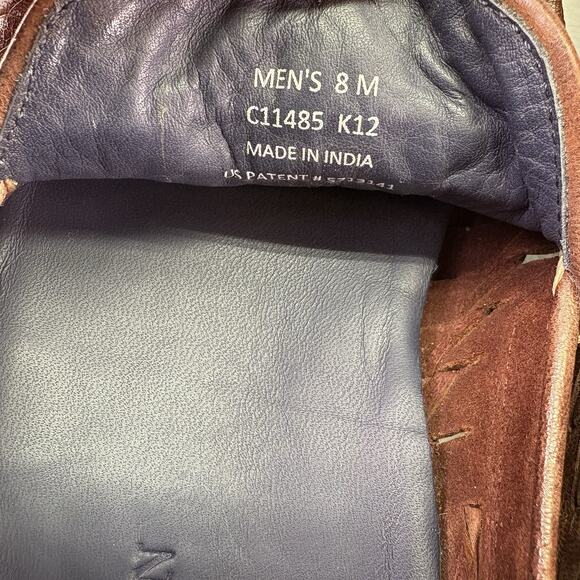 Cole Haan Air Tremont Venetian Loafer Brown Woven Leather Slip On Shoe Mens 8 - Picture 10 of 16